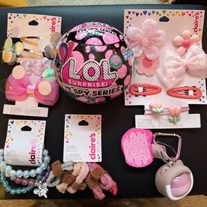 L.O.L. Surprise! Pink and Black Spy Series Ball and Hair Set